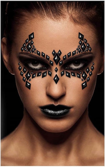 Stickers Jewelry Crystals Face Bat