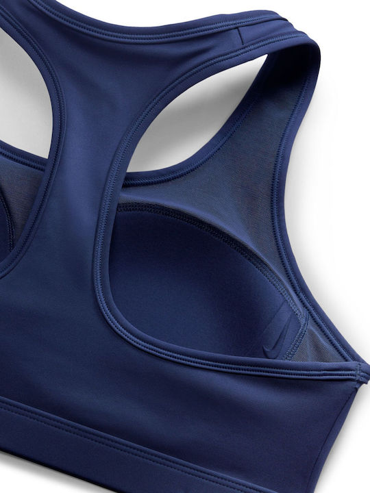 Dri-Fit Swoosh Women's Athletic Sports Bra Midnight Navy with Lining