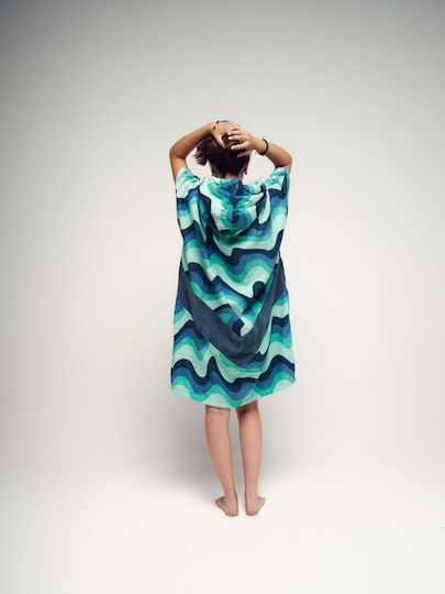 All In Kid Poncho 6-9 Years Old Berlin Blue