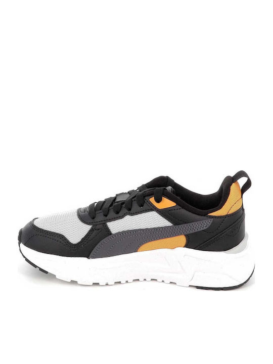 PUMA Trinity 2 Kids Sneakers with Hoop & Loop Closure Grey