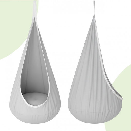 MalPlay Aufhängen Kinder Schaukel 70x150x28cm für 3+ Jahre Grau