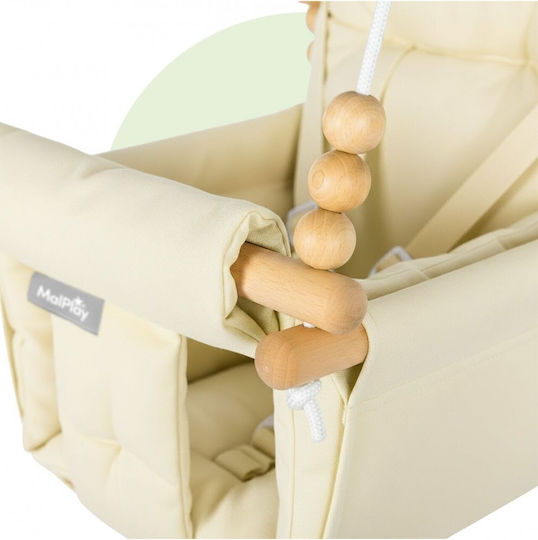 MalPlay Aufhängige Stoff Kinder Schaukel 40x40x32cm Beiges