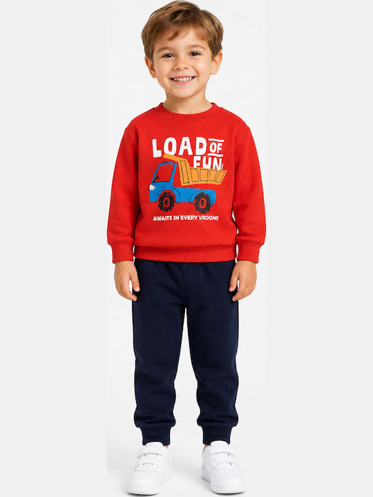 Trax Kinder Sweatpants Set Rot Trax Kinder Sweatpants Set Rot