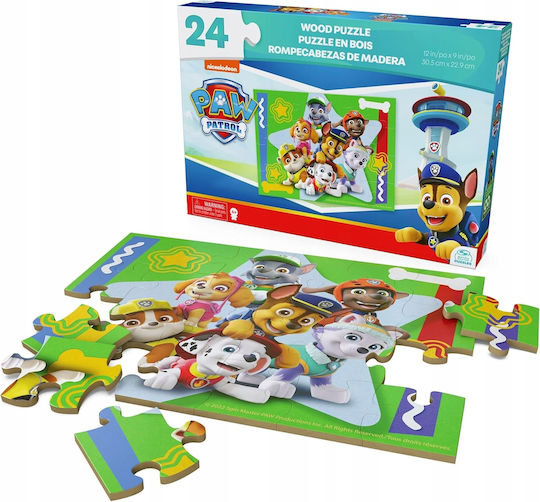 Wooden Kids Puzzle 24pcs Spin Master