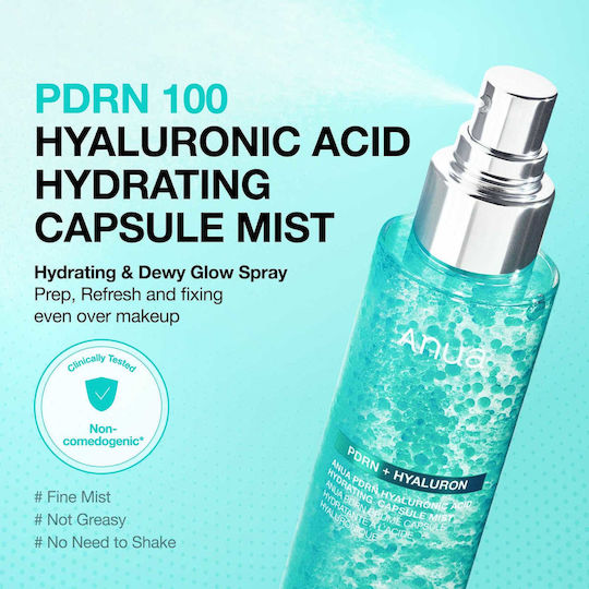 Anua PDRN + Hyaluron Spray de Față Tonifiant cu Acid Hialuronic 100ml