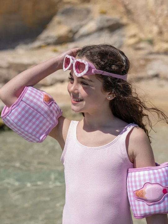 Flamingueo Swimming Goggles Kids with Anti-Glare Lenses Pink