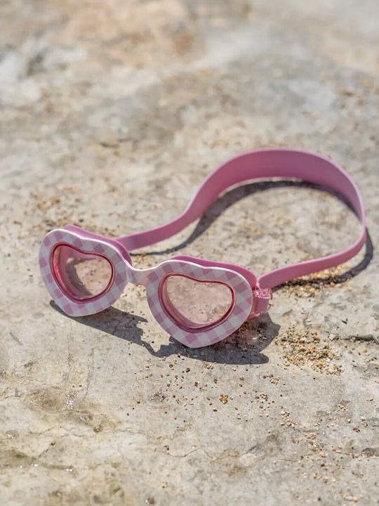 Flamingueo Swimming Goggles Kids with Anti-Glare Lenses Pink