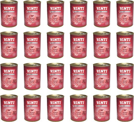 Rinti Sensible Nasses Hundefutter in Dose mit Rindfleisch ohne Getreide 24x400g