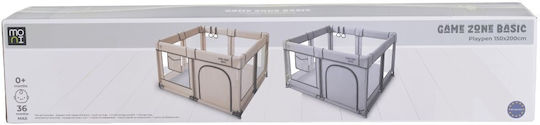Moni Gamezone Basic Playpen with Mattress Grey 200x150cm