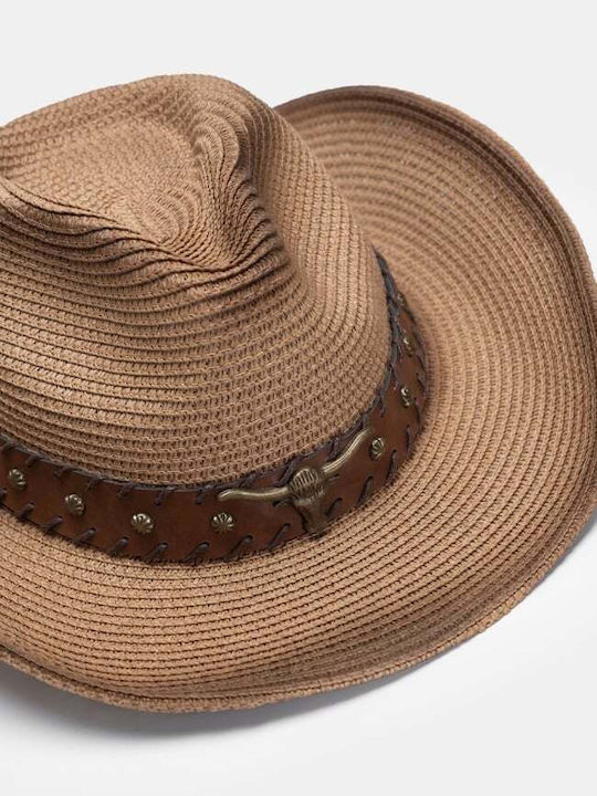 Decoro Women's Wicker Western Brown Hat