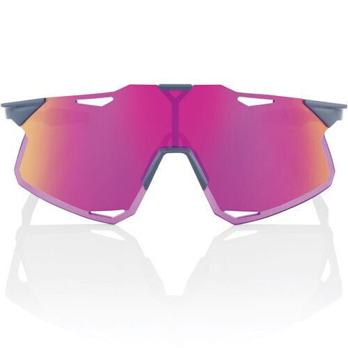 100% Cycling Glasses Hypercraft with Purple Frame and Mirror Photochromic Lenses