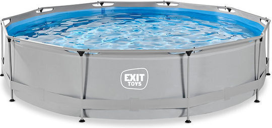 Exit Toys Round Swimming Pool 360x76cm Grey