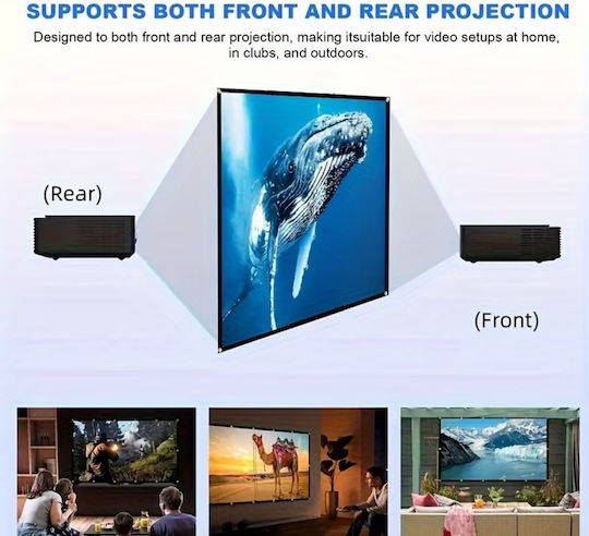 Projector Wall Projection Screen 60"