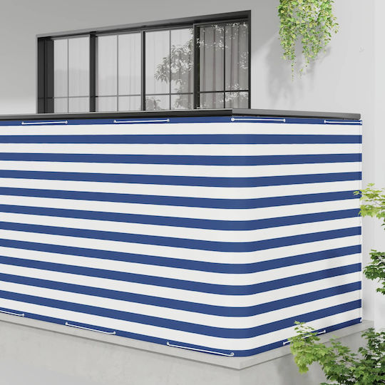 vidaXL Πανί Σκίασης Μπλε με Επίστρωση PU 1.5x5m 160gr/m²