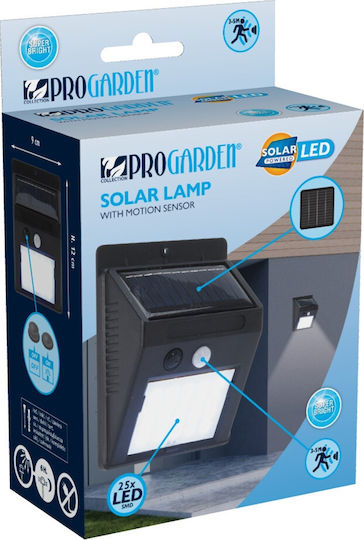 Wall Mounted Solar Light with Motion Sensor and Photocell 12.1x9.5x4.6cm