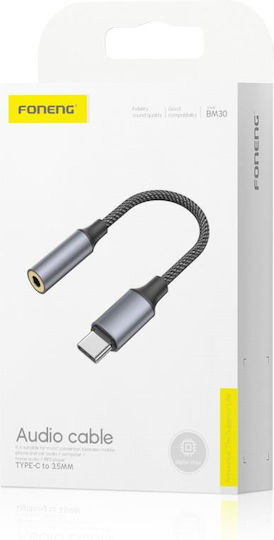 Foneng USB-C Männlich Zu 3.5mm Weiblich Konverter