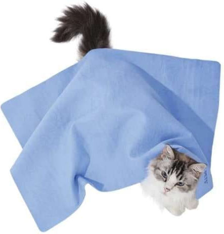 M-pets Απορροφητική Πετσέτα Στεγνώματος Σκύλο Γάτα Quick-dry Blue Bubble 64×43cm