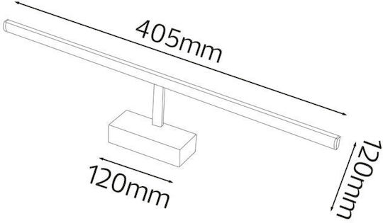 Horoz Electric Wandleuchte Badezimmer mit Integrierter LED Schwarz Horoz Electric Wandleuchte Badezimmer mit Integrierter LED Schwarz