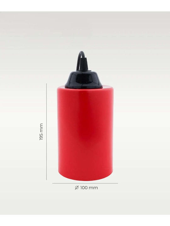SteweHome Wall-Mounted Outdoor Lighting Lantern Red