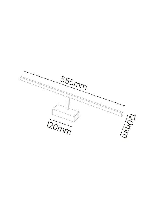Horoz Electric Wandleuchte Badezimmer mit Integrierter LED Schwarz