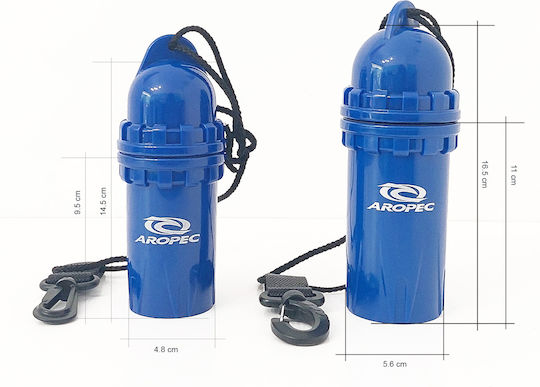 Waterproof Cylindrical Blue Case Aropec