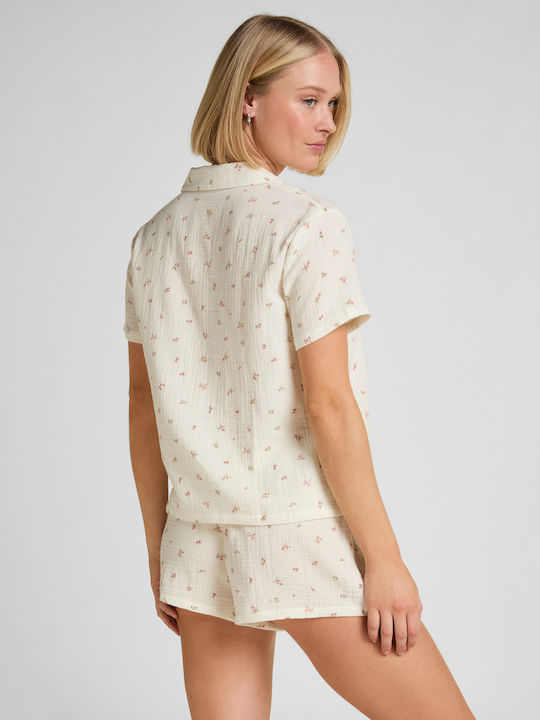 Hunkemöller Summer Women's Pyjama Set White Muslin Hunkemöller Summer Women's Pyjama Set White Muslin
