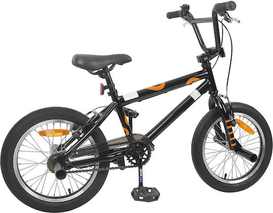 vidaXL 16" Kinderfahrrad BMX Schwarz