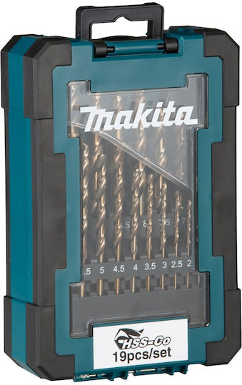 Makita Bohrmaschinen Set 19 Cobaltium Bohrmaterial