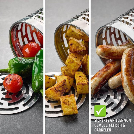 Gefu 89586 Baking Basket for Grill Made of Stainless Steel Ø9.1cm