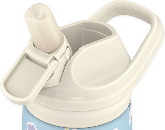 Cool Bottles Καπάκι & Βουρτσάκι Μπουκάλι Kiddie 350ml Ivory