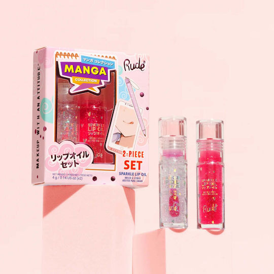 Rude Cosmetics Set Ulei de buze Glitter 4 ml
