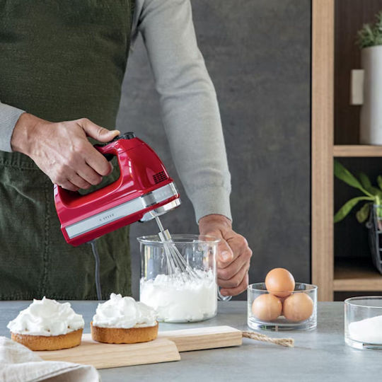 Kitchenaid Μίξερ Χειρός 85W Κόκκινο
