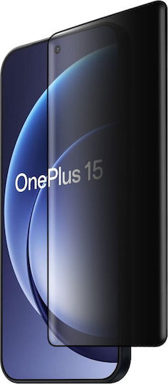 Idol 1991 Privacy Antispy Tempered Glass Oneplus 15 5g 6.78in 9h 0.25mm Semi Curved Full Glue Finger Unlock Black