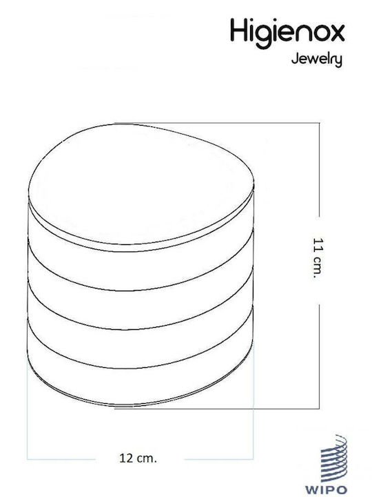SteweHome Stand pentru bijuterii din plastic negru