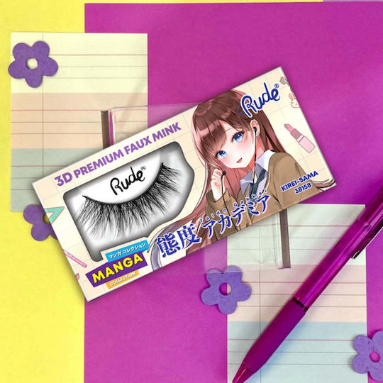 Gene false premium efect 3D Kirei-sama model Chibi Manga blană artificială de nurcă Rude Cosmetics 1 bucată