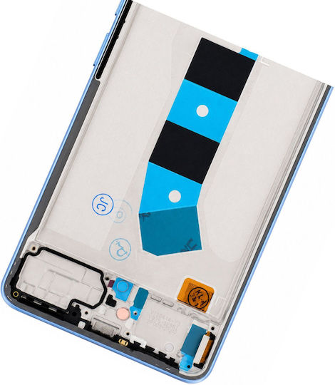 Clappio Ecran complet Redmi Note 13 4G OLED Ecran tactil cu ramă Albastru