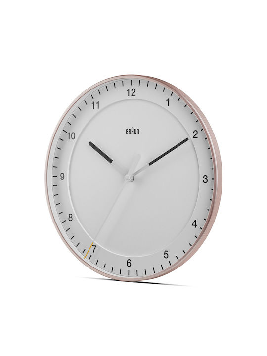 Braun Стенен часовник Розов Ø17cm
