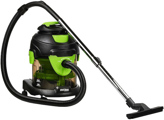 Kraft & Dele Σκούπα Υγρών / Στερεών 1600W με Πλαστικό Κάδο 15lt