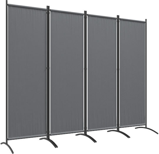 Outsunny Διακοσμητικό Παραβάν Μεταλλικό 221x172cm