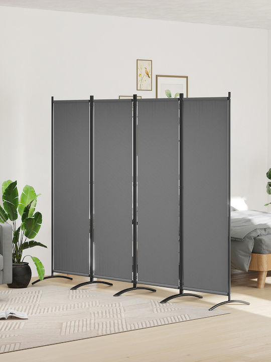 Outsunny Raumteiler Metall 221x172cm