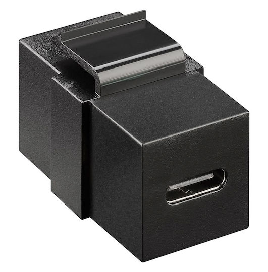 Goobay Modul Keystone USB-C 3.2 Gen 2 61261 Feminin Feminin Negru