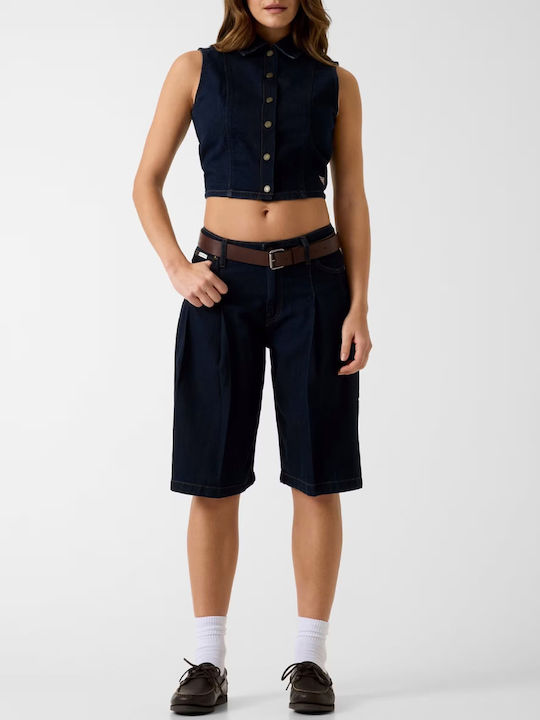 Bermude de damă Denim dark blue