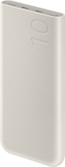 Samsung Power Bank 10000mAh 25W mit 2 USB-C Ausgangsanschlüsse Beige