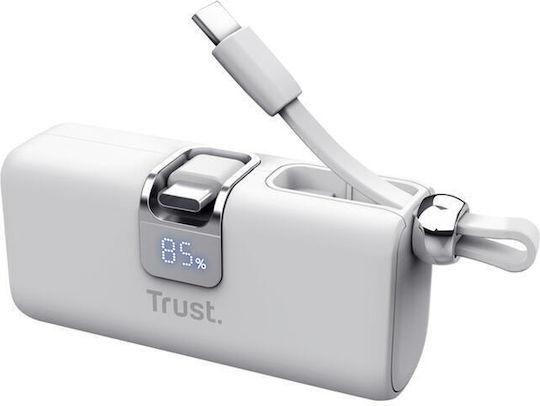 Trust Power Bank 5000mAh 18W Livrarea energiei Alb