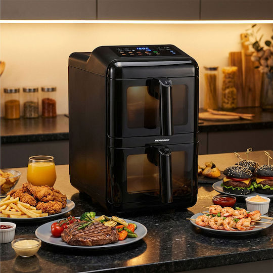 Berdsen Air Fryer with Double Removable Container 11.6lt Black BD-663