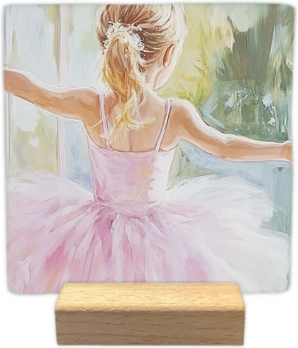 Dekoratives Fliesenstück Natürlicher Stein Ballerina