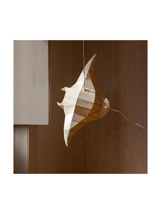 Owl Paperlamps Corp de Iluminat Suspendat Pentru Copii Cu O Singură Lumină Din Hârtie Cu Soclu E27 Gri 55x55cm
