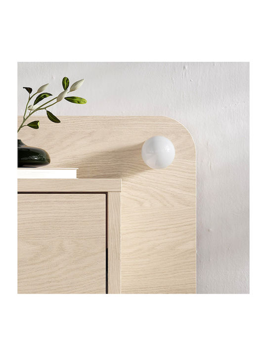 Bedside Table Dotta Wooden Beige 52x33.6x28cm
