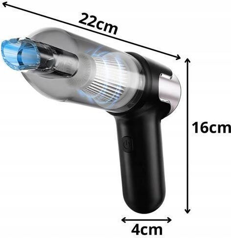 Car Hand Vacuum & Blower 2 In 1 Rechargeable 12V 120W