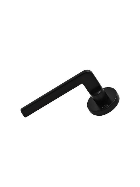 Convex Πόμολο WC με Ροζέτα 2325 Ζεύγος με Επιστόμιο Ματ Μαύρο